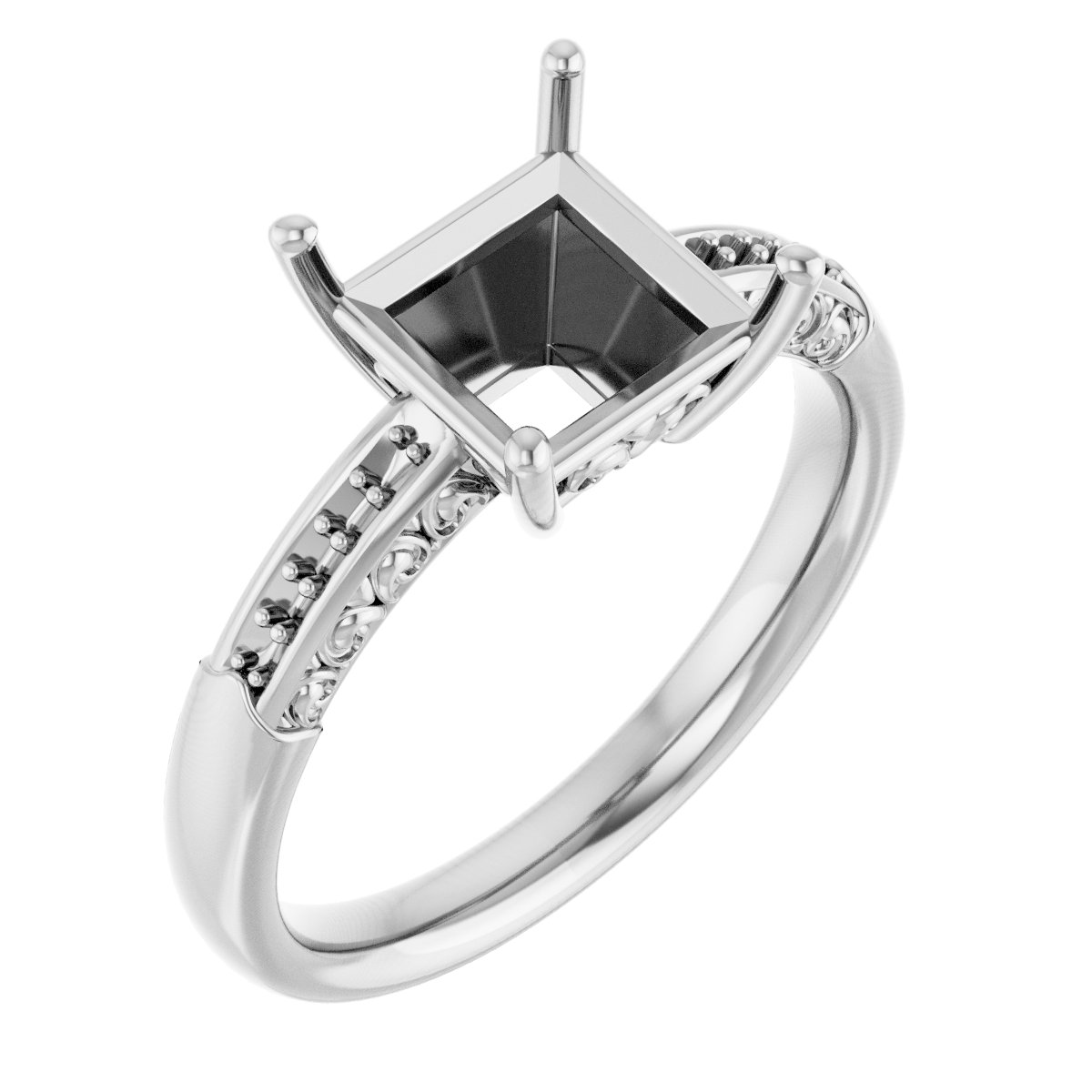 Accented Engagement Ring