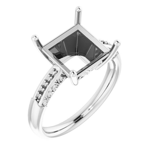Accented Engagement Ring