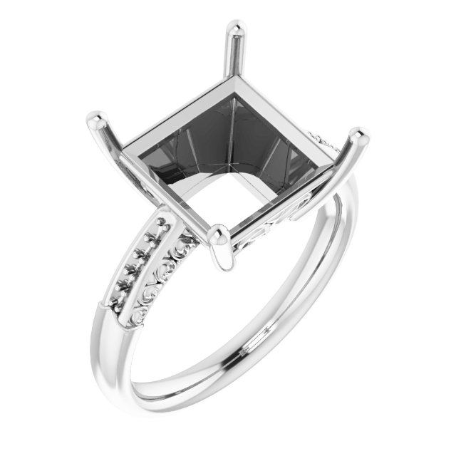 Accented Engagement Ring