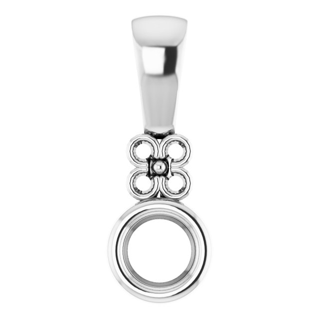 Bezel-Set Accented Pendant