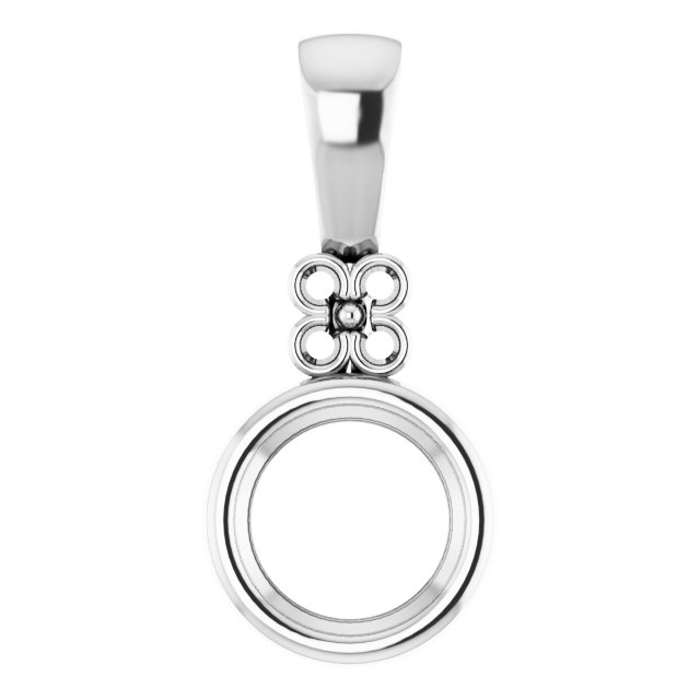Bezel-Set Accented Pendant