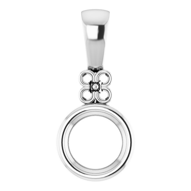 Bezel-Set Accented Pendant
