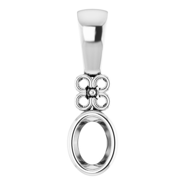 Bezel-Set Accented Pendant