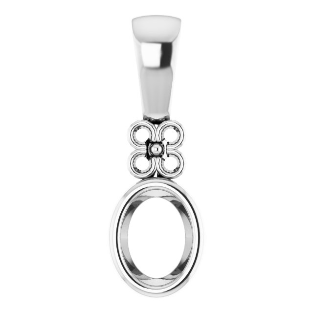 Bezel-Set Accented Pendant