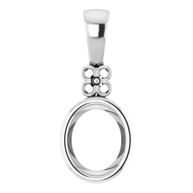 Bezel-Set Accented Pendant