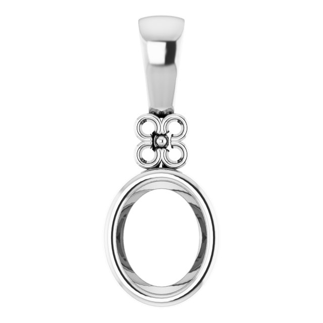 Bezel-Set Accented Pendant