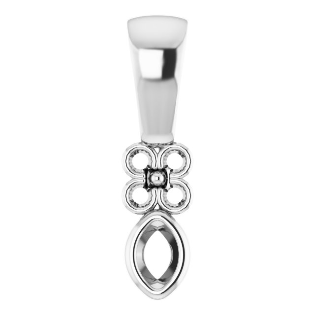 Bezel-Set Accented Pendant