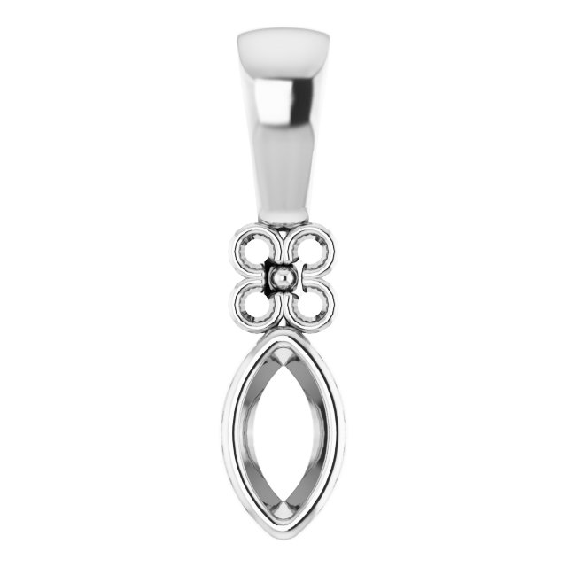 Bezel-Set Accented Pendant