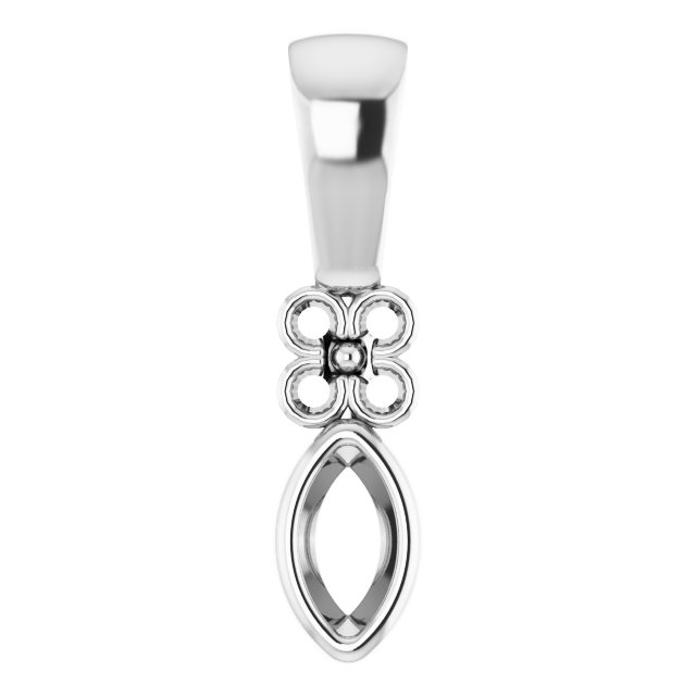 Bezel-Set Accented Pendant
