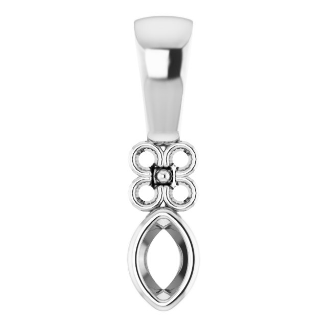 Bezel-Set Accented Pendant