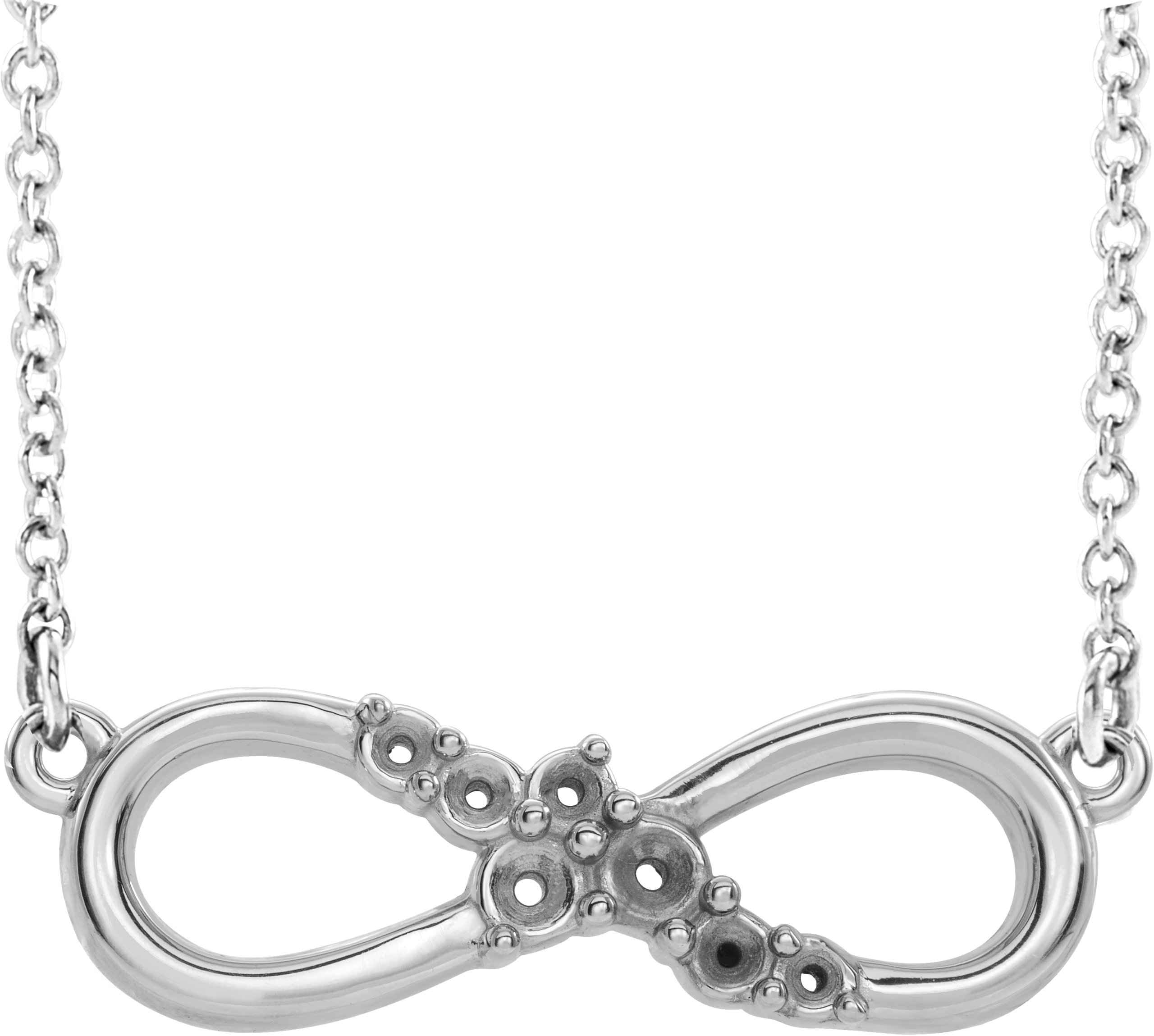 Accented Infinity-Inspired Necklace or Center