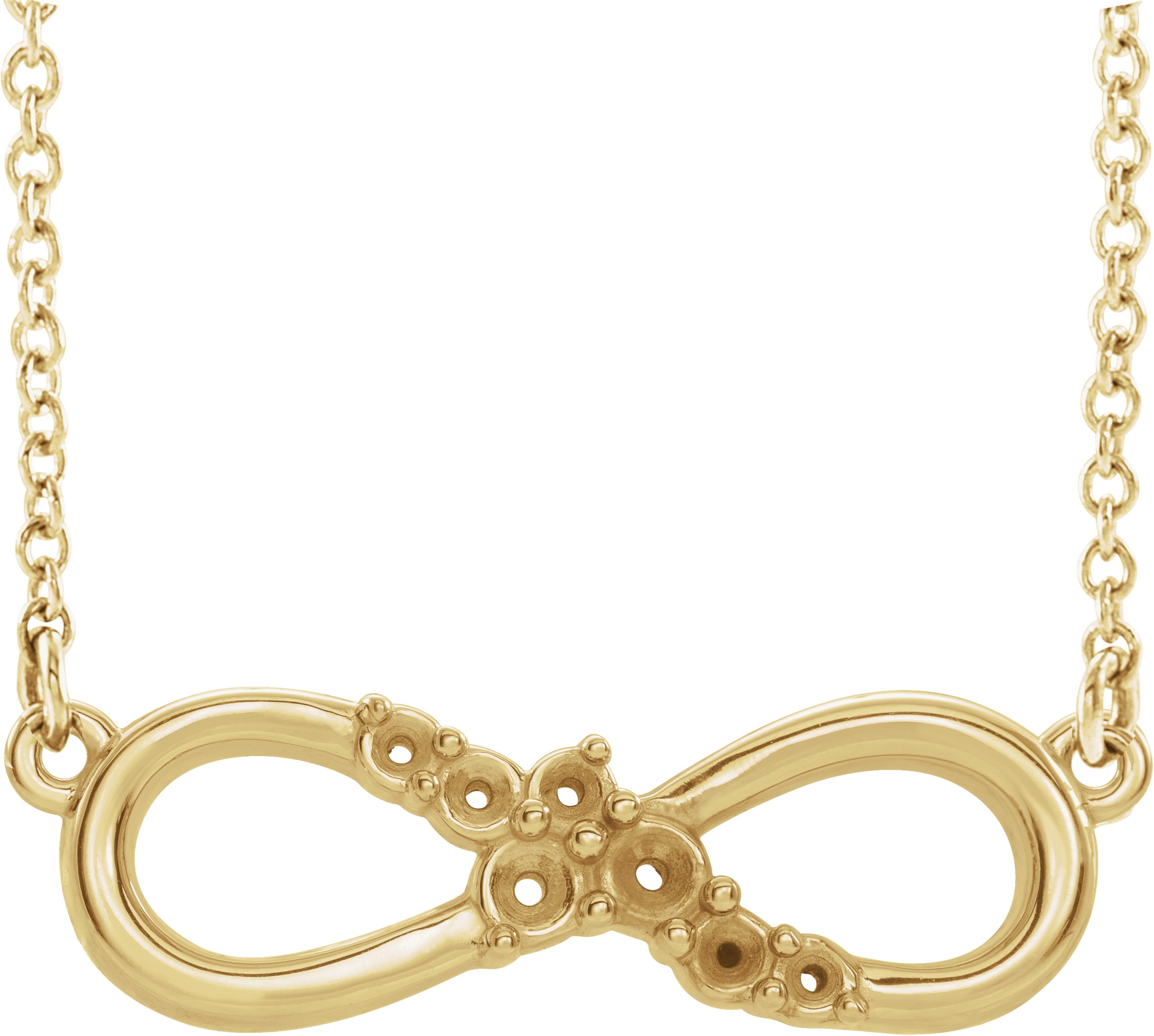 Accented Infinity-Inspired Necklace or Center