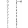 14K White 2 CTW Lab Grown Diamond Earrings Ref. 17059030