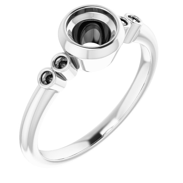 Accented Bezel-Set Ring