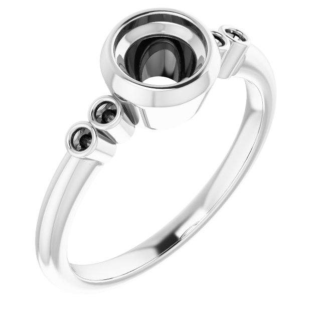 Accented Bezel-Set Ring
