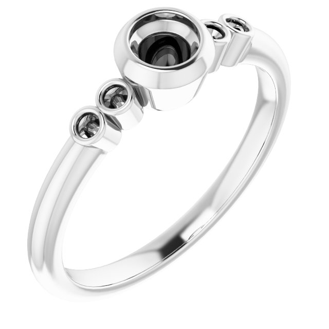 Accented Bezel-Set Ring