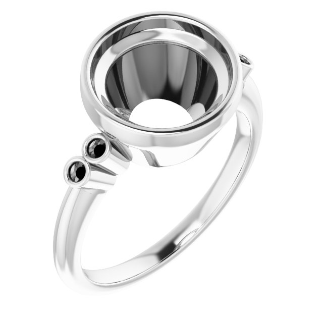 Accented Bezel-Set Ring