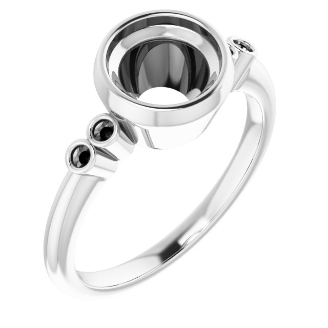 Accented Bezel-Set Ring