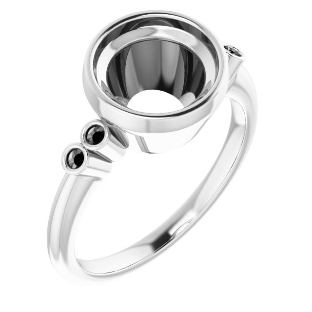 Accented Bezel-Set Ring