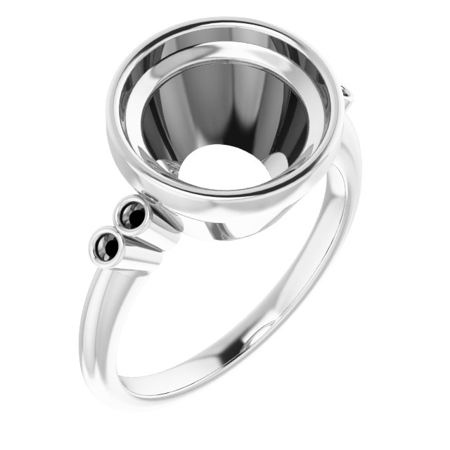 Accented Bezel-Set Ring