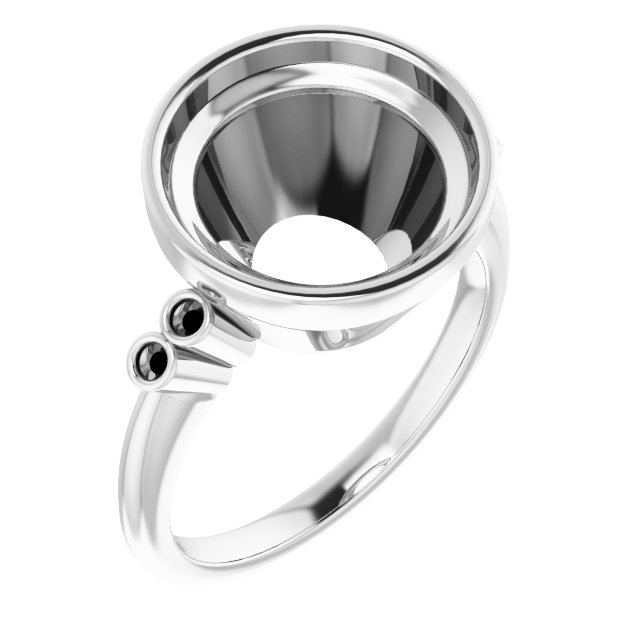 Accented Bezel-Set Ring