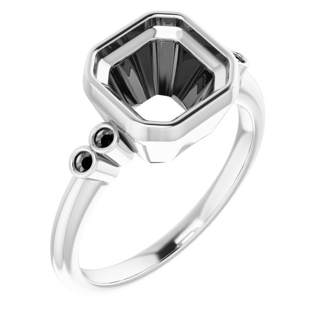 Accented Bezel-Set Ring