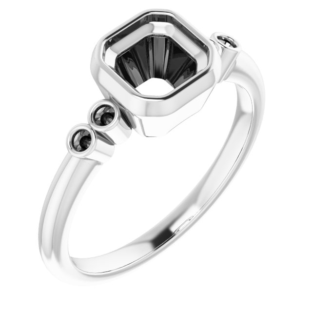 Accented Bezel-Set Ring