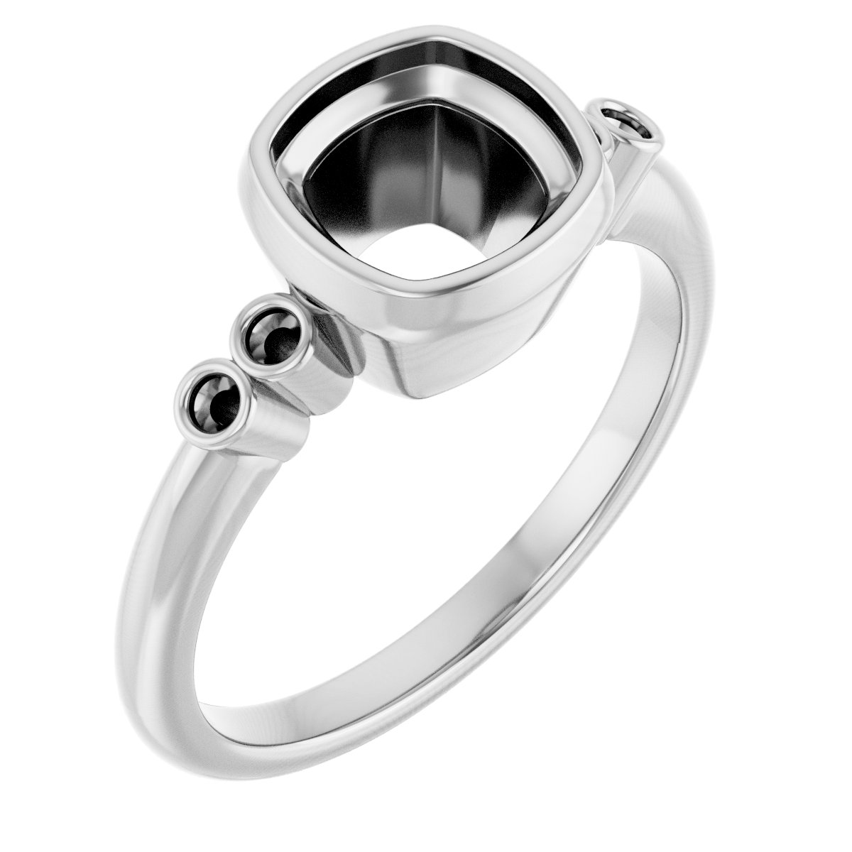 Accented Bezel-Set Ring