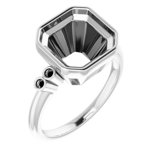 Accented Bezel-Set Ring