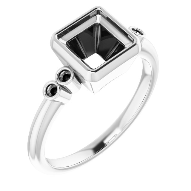 Accented Bezel-Set Ring
