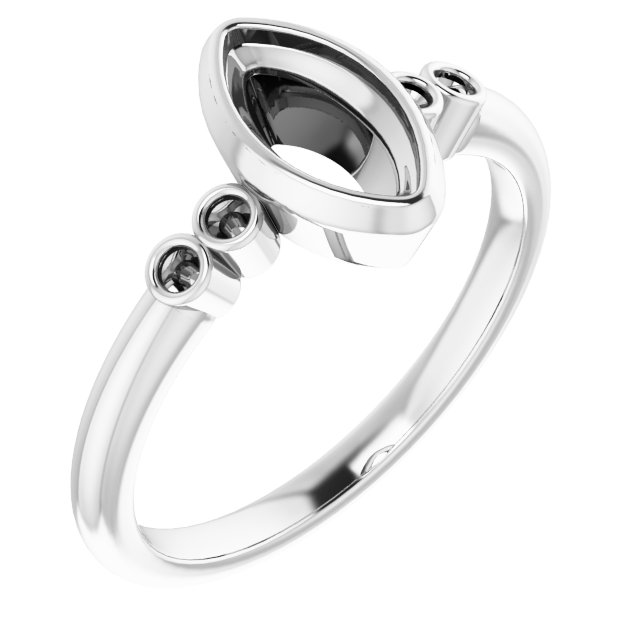 Accented Bezel-Set Ring