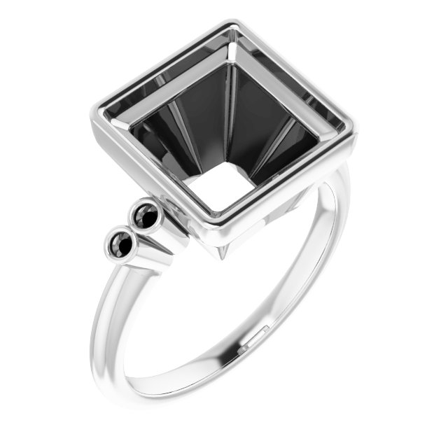Accented Bezel-Set Ring