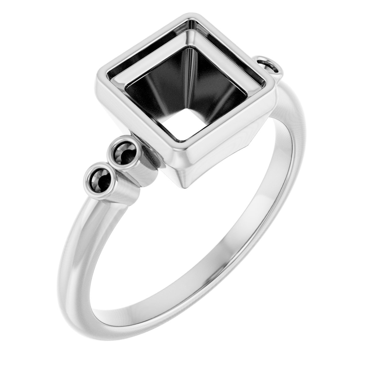 Accented Bezel-Set Ring