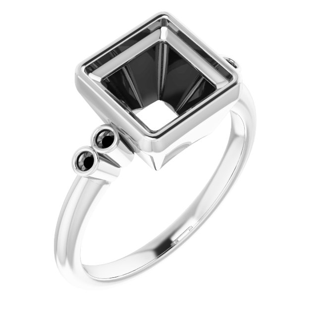 Accented Bezel-Set Ring