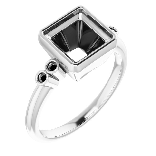 Accented Bezel-Set Ring