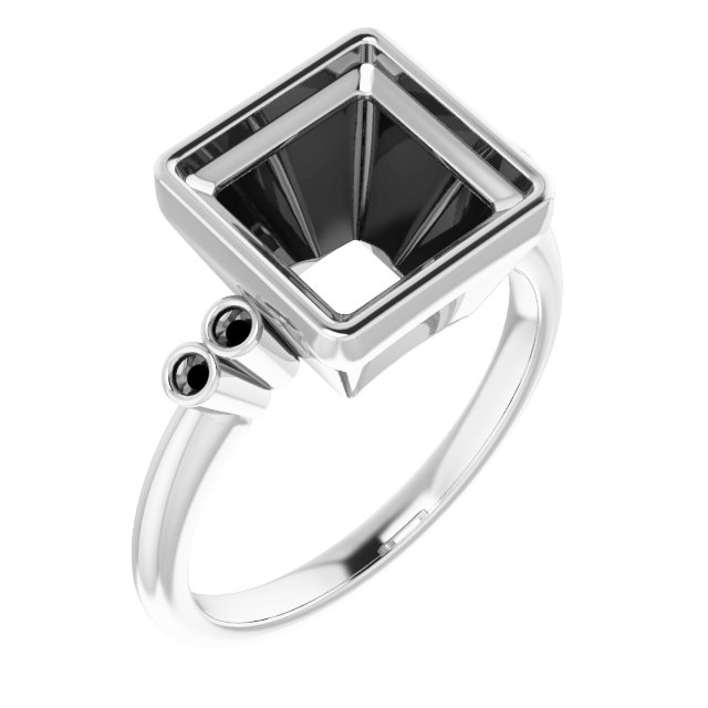 Accented Bezel-Set Ring