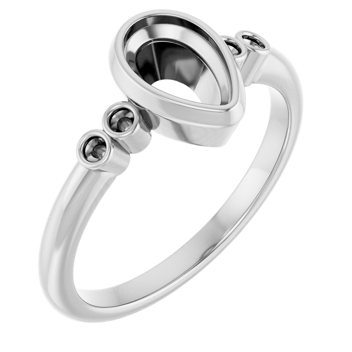 Accented Bezel-Set Ring