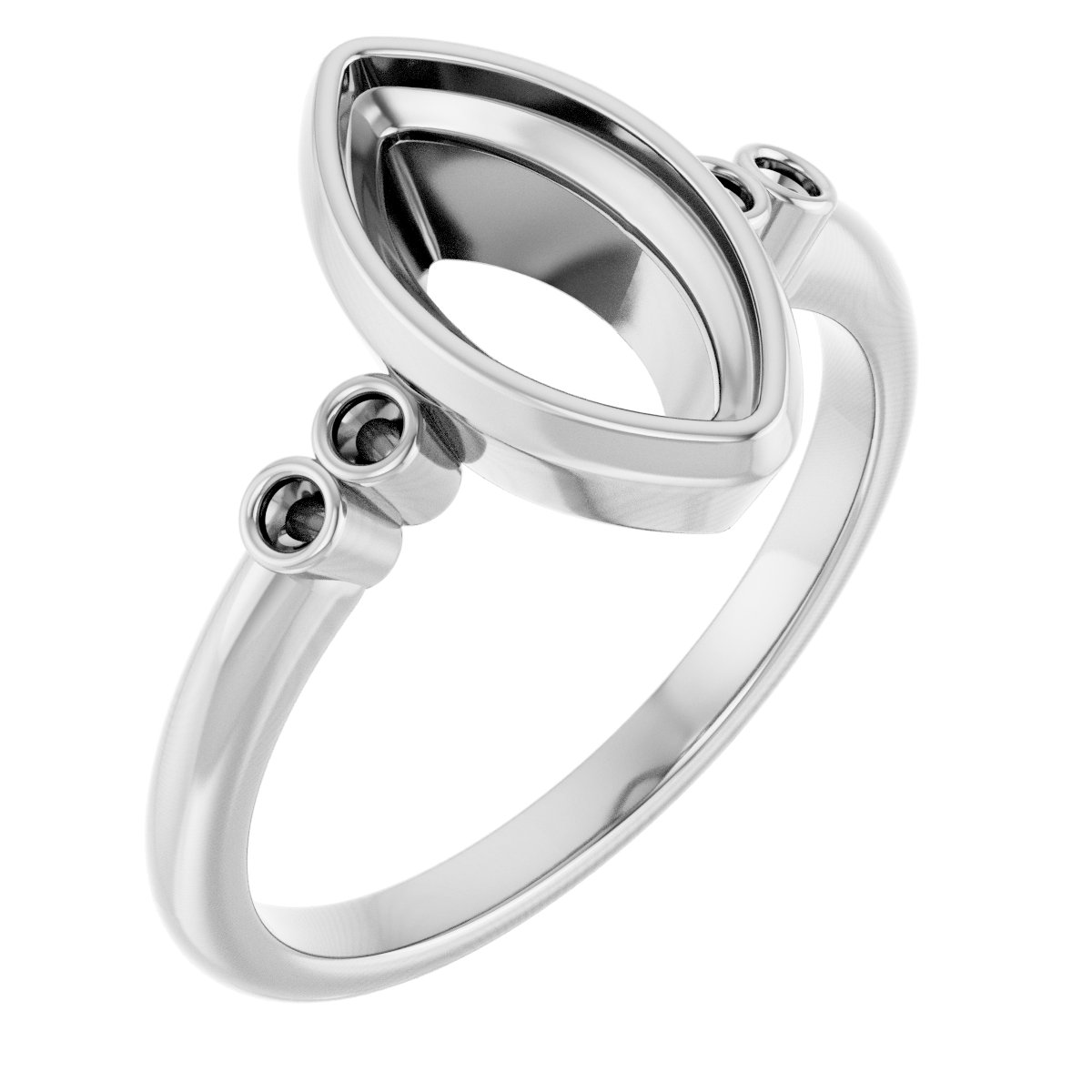 Accented Bezel-Set Ring