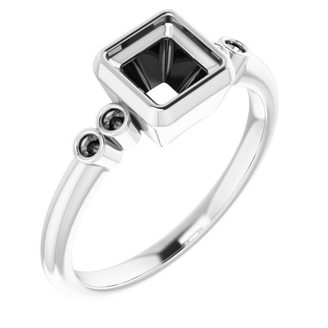 Accented Bezel-Set Ring