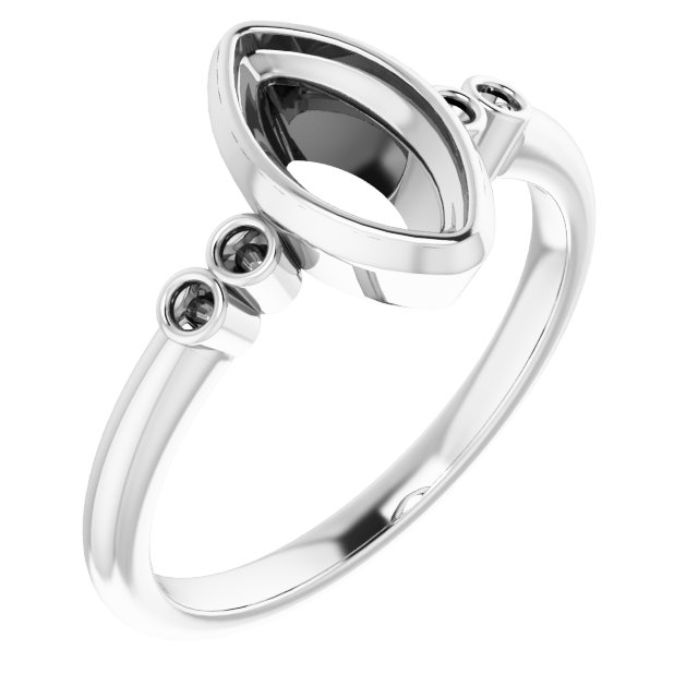 Accented Bezel-Set Ring