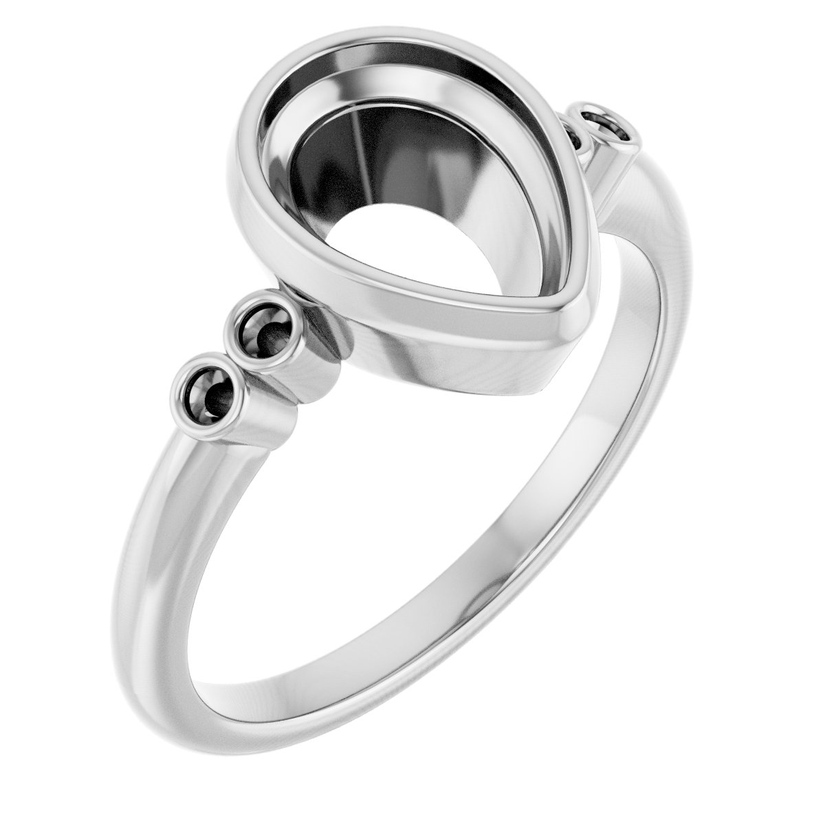 Accented Bezel-Set Ring