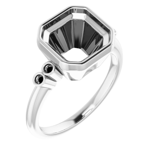 Accented Bezel-Set Ring
