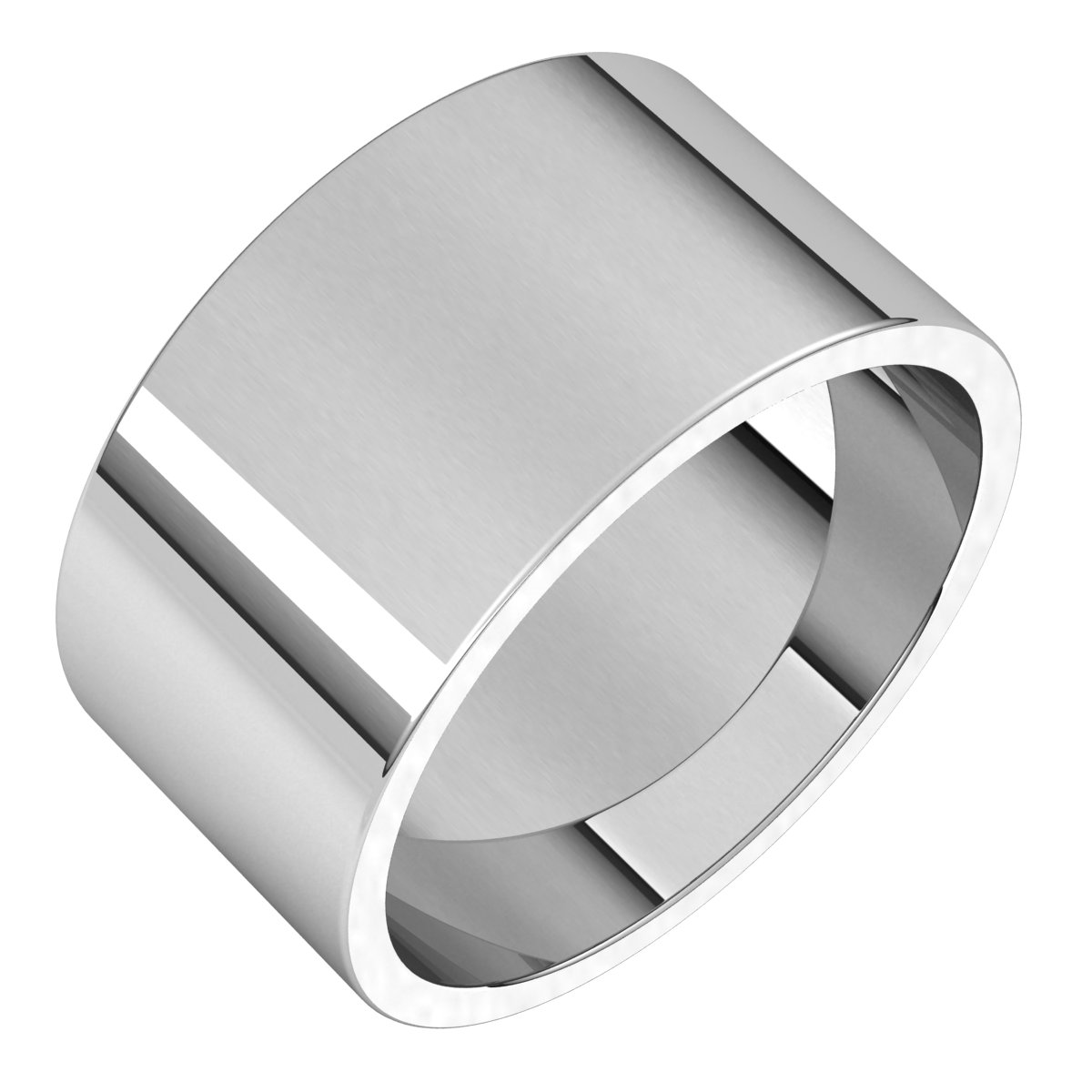 Platinum 10 mm Flat Band Size 10 Ref 165897