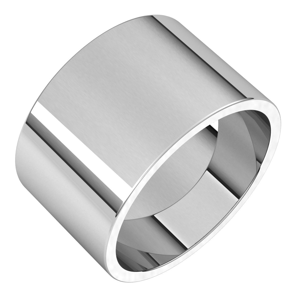 Continuum Sterling Silver 12 mm Flat Band Size 10.5 Ref 16602520