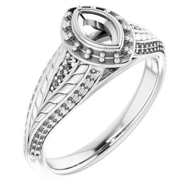 Bezel-Set Halo-Style Ring
