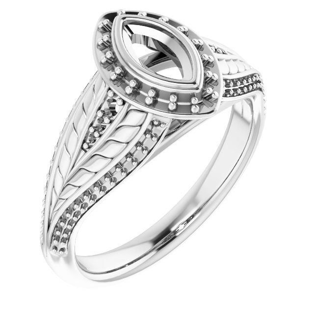 Bezel-Set Halo-Style Ring