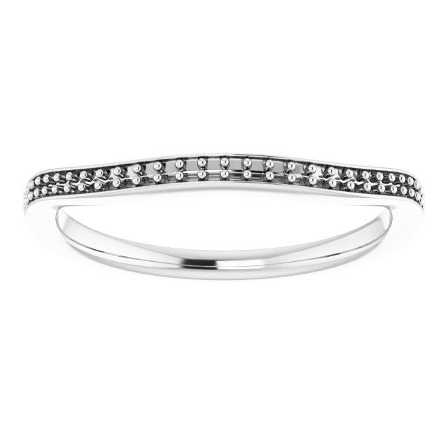 Band Mounting for 5 mm Square Ring view 3