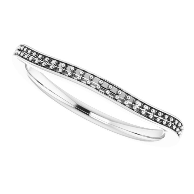 Band Mounting for 5 mm Square Ring view 5