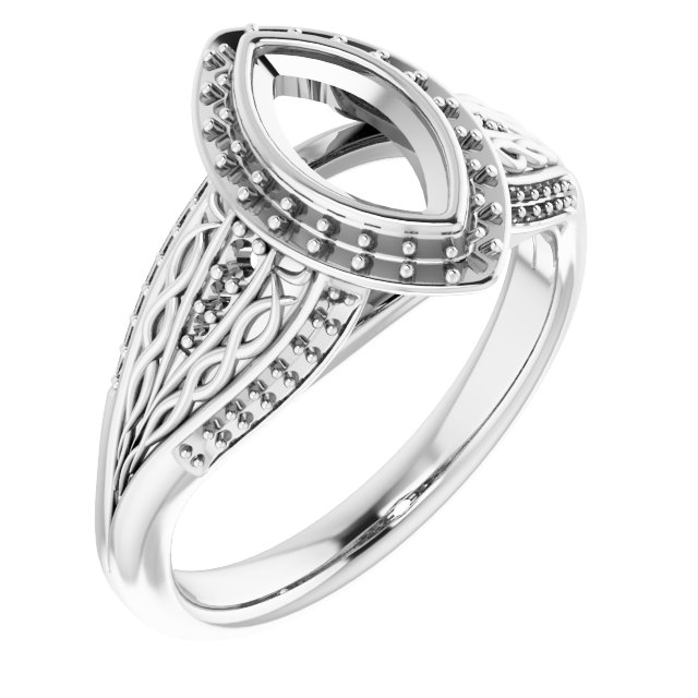 Bezel-Set Halo-Style Engagement Ring