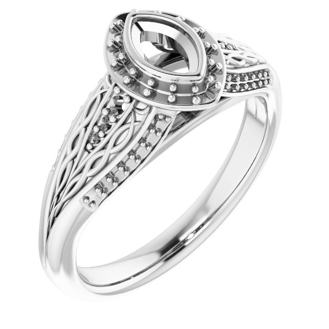 14k White Gold